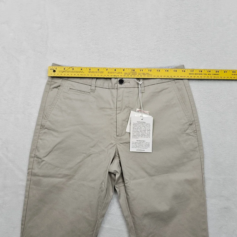 NEW Perk Feel Good Chinos Mens 32x30 Khaki Slim Fit Stretch PCH11NN323230 Preppy